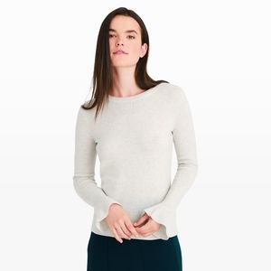Club Monaco Pavla Sweater, White Noise, Size Small